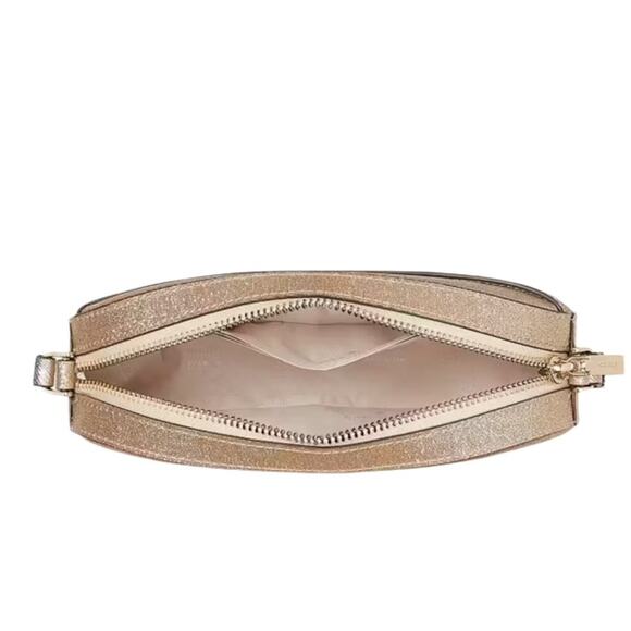 kate spade Glimmer Oval Camera Bag - Gold Retail $299 - Picture 4 of 6